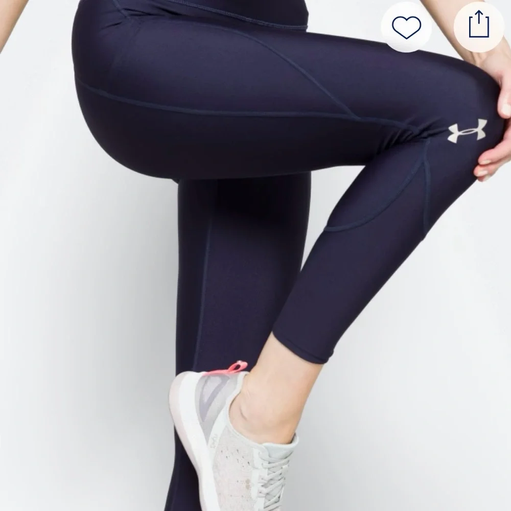 Under Armour 7/8 Crop Performance Leggings - Picture 4 of 9